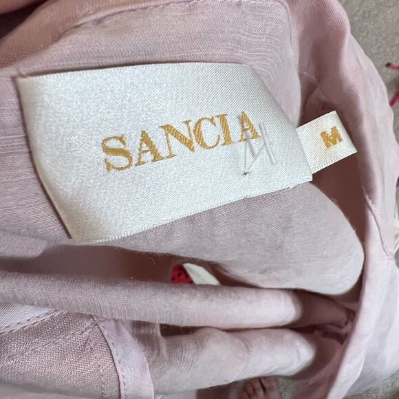 Sancia THE SOELI SHIRT Linen button up blouse size medium - Picture 4 of 8